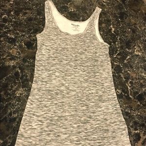 Grey Patterned Tank Top